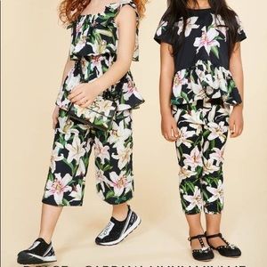 Dolce Gabbana Lilies printed leggings.